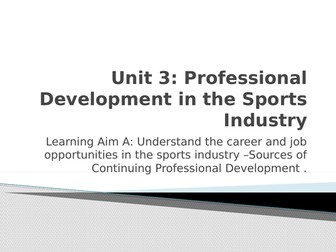BTEC Sport Level 3 Unit 3 Learning Aim A Part 6