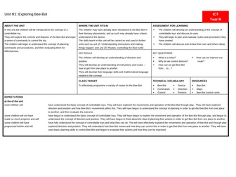 Exploring Bee-bot planning