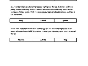 IB DP English B HL - Paper 1 sample assessments