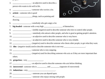 English: Building A Character Profile