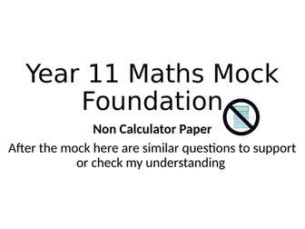 GCSE maths foundation  low ability