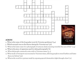 Victorian crossword and word search