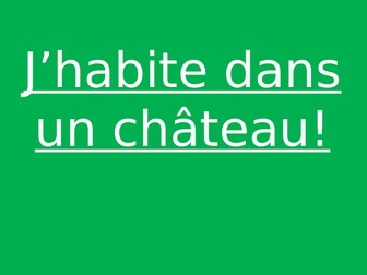 Accès Studio Unit 10 J'habite dans un château