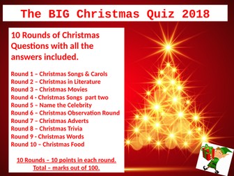The Big Christmas Quiz 2018