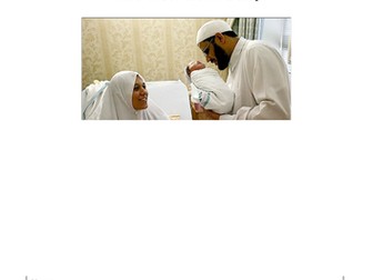 Muslim Festival - The new born baby with tasks to complete.