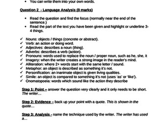 AQA English Language (8700) Instruction Manual - Low Ability