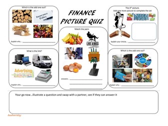 Picture Quiz - FINANCE AND BREAKEVEN