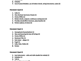 Vivaldi Concerto in D minor Listening Tests