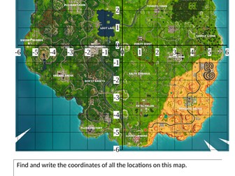 Fortnite Map Co-ordinates