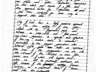 Film Studies AL Response - Editing Mis En Scene - Pan's Labyrinth And City Of God