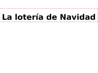 Spanish Christmas Lottery Advert