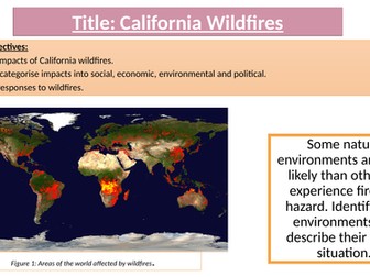 AQA A level hazards: 2018 California Wildfires