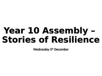 Resilience Assemblies