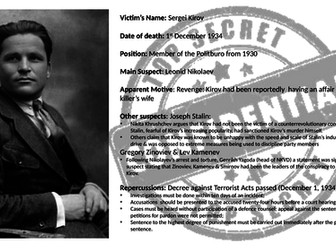 Post 16 complete fully resourced- Stalin's Political Purges