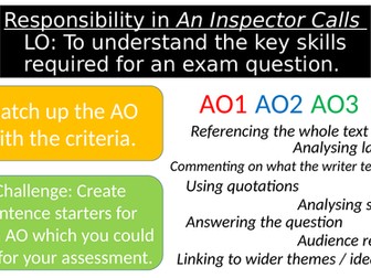 Responsibility in An Inspector Calls: Model Answer and Lesson