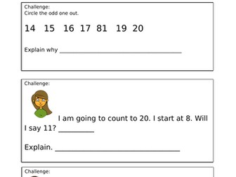 Year 1 Count and write numbers to 20