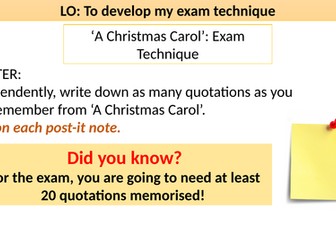 'A Christmas Carol' by Charles Dickens Literature GCSE Paper 1 AQA