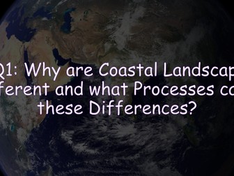 Revision Quiz Questions for coasts - A Level Geography