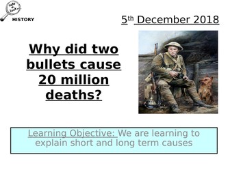 Causes of WW1 in one lesson