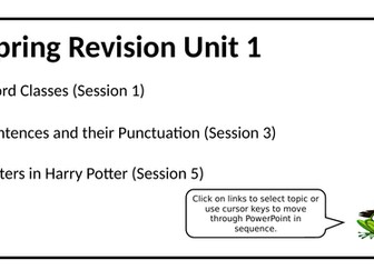 Year 6 - Harry Potter themed SATs revision plans - Unit 1 - Story openers & letters