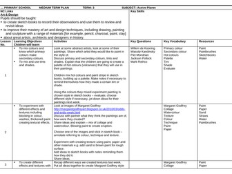 Year 3 - Active Planet - Art and DT Plan and Resources