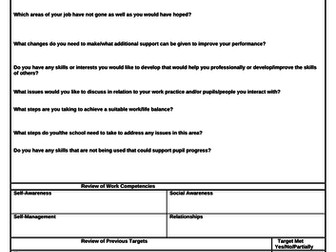 Performance Management Form for TAs