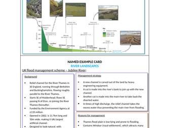 AQA GCSE Geography (2016) River Landscapes example (River Severn, UK)