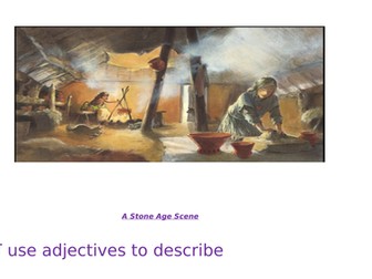 Stone Age descriptive writing lesson