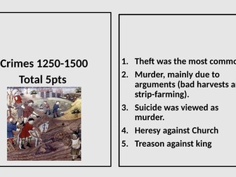 OCR Crime and Punishment revision flash card game