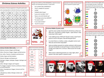 Science Christmas Activities