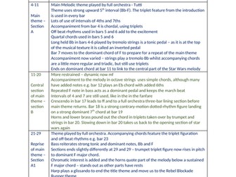 GCSE Edexcel - Star Wars Revision Grid with answers