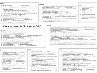 An Inspector Calls Quote Gap Fill