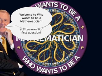 Who Wants to be a Mathematician (FDP)
