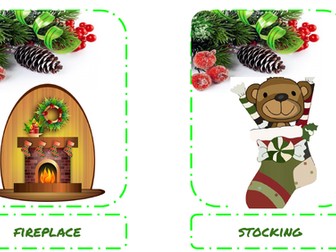 Christmas vocabulary flash cards