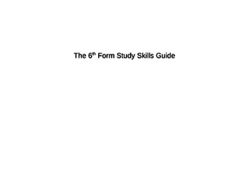 Study skills guide for 6th form