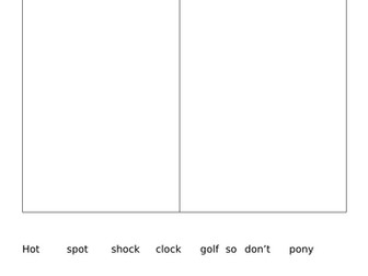 alternative 'o' pronunciation activity