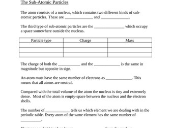 OCR A Level Chemistry AS Atomic Structure