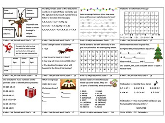 Christmas Science Fun Challenge