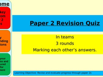 AQA Physics Paper 2 Revision Quiz