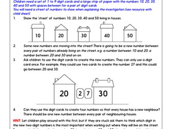 place value problem solving year 1