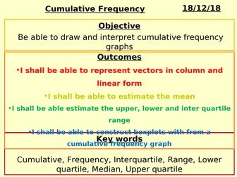 Cumulative Frequency ppt