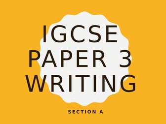 Cambridge IGCSE Directed Writing