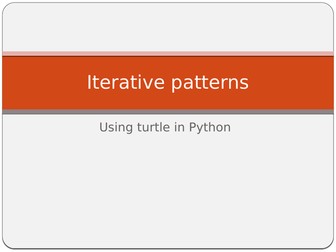 Turtle in Python - Iterative patterns