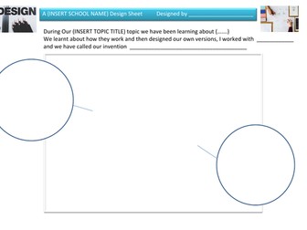 Design and Technology Planning / Design Sheet