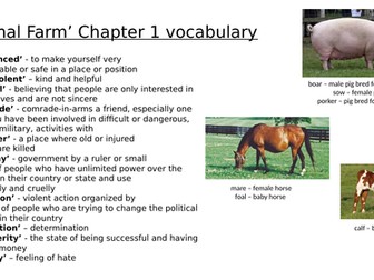 'Animal Farm' vocabulary