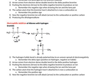 A Level Chemistry Mechanisms Explained
