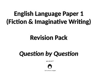 Edexcel English Language Paper 1 GCSE Revision Pack