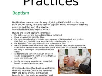 Introduction to Religious practices - A Level