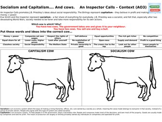 Context: An Inspector Calls, Using Cows.