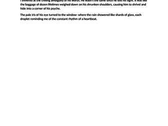 Grade 9 GCSE Narrative Writing exemplar: Write about a time you helped someone else.